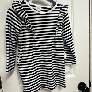 Wonder Nation Girls Navy and White Dress Size 4T